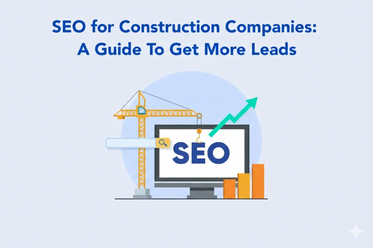 Dashboard screenshot showing 215% organic lead growth for a Texas general contractor