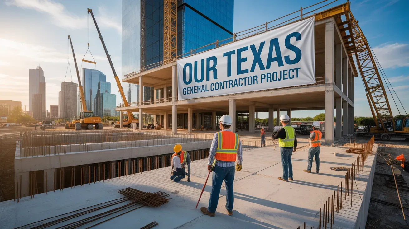 Dashboard screenshot showing 215% organic lead growth for a Texas general contractor
